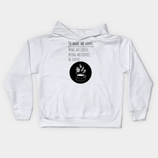 Coffee Give Me Power Kids Hoodie